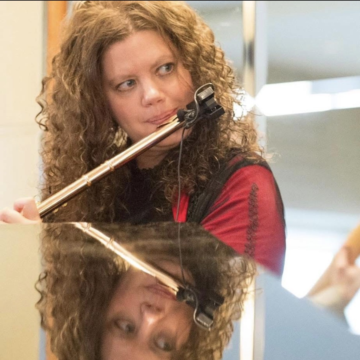 Monica Williams playing flute